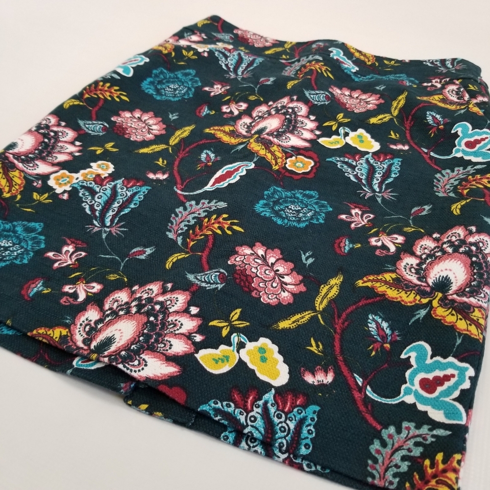 Ann Taylor Loft Floral Print Skirt Size 8 - Picture 2 of 7